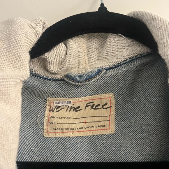 Free People Flawless Oversized Hooded Denim Jacket - Picture 2 of 3